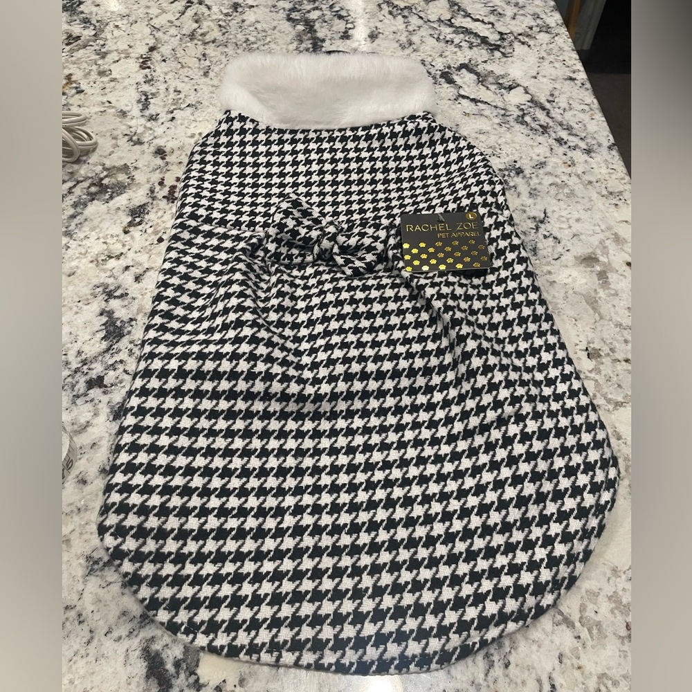 Rachel Zoe - Pet Apparel Hounds Tooth sweater NWT